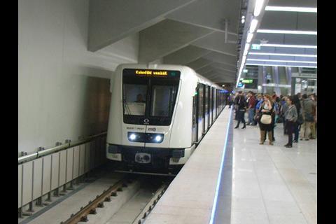 Budapest metro Line M4.